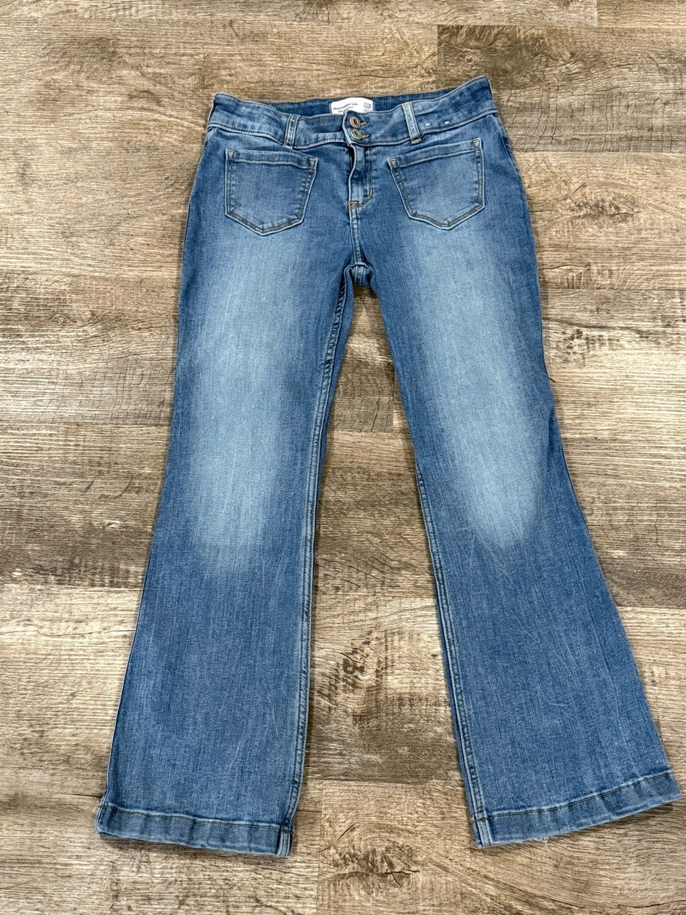 abercrombie kids blue flared jeans size 17-18